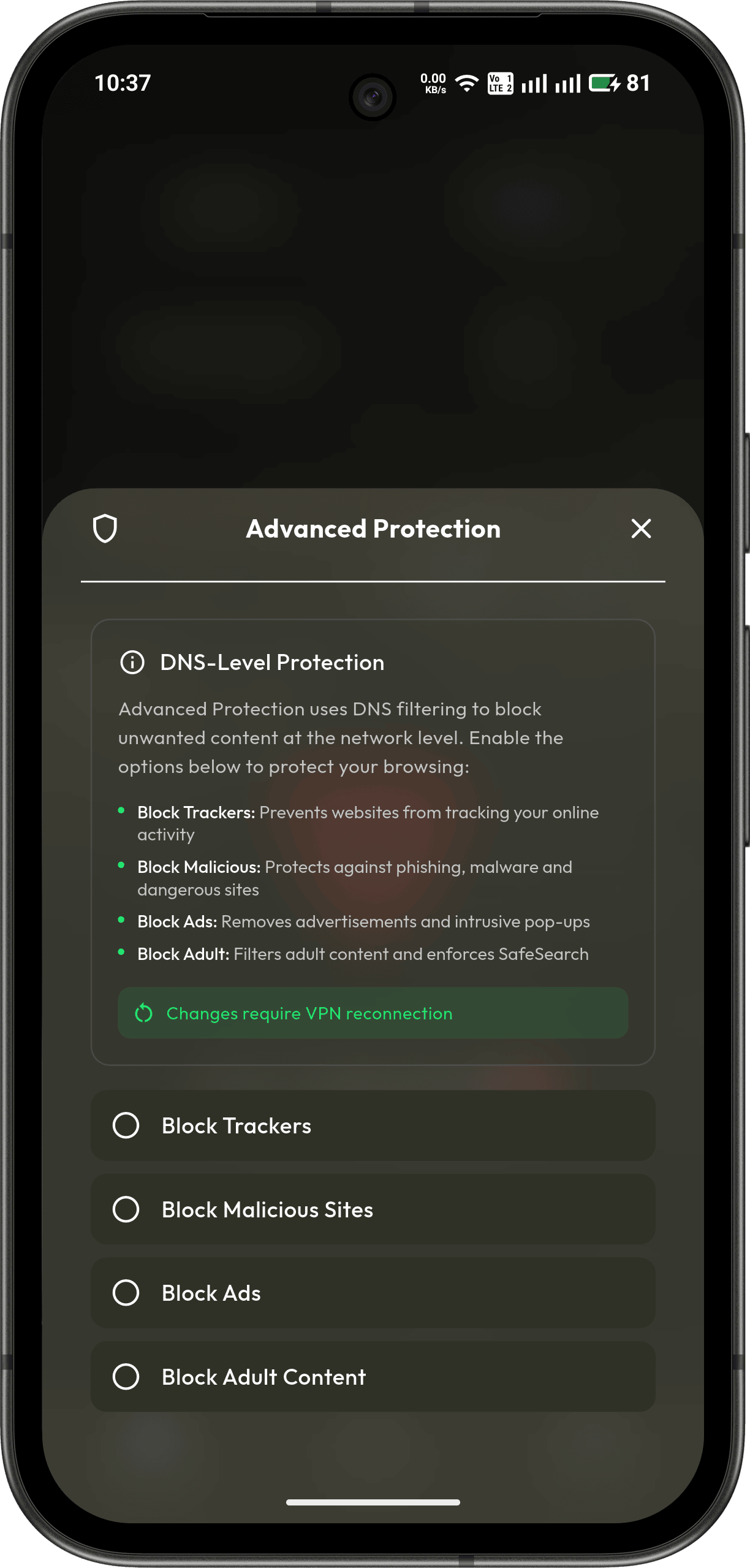Advanced Protection filters